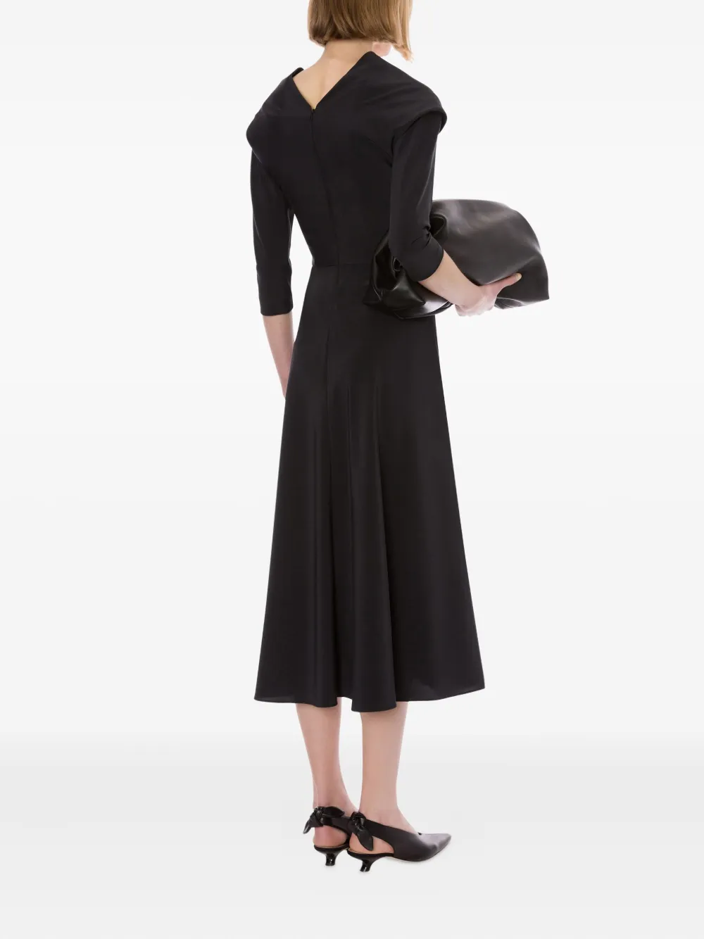 Alberta Ferretti Jurk van stretch-zijde Grijs