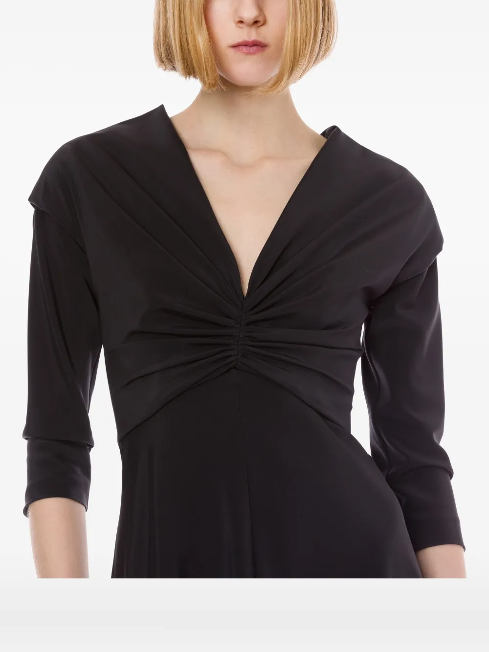 Alberta Ferretti Jurk van stretch-zijde Grijs