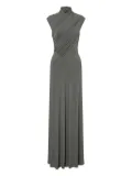 Alberta Ferretti stretch long dress - Grey
