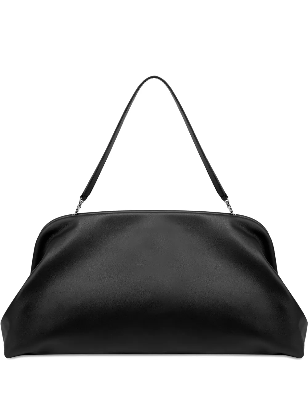 Alberta Ferretti Satijnen clutch Zwart