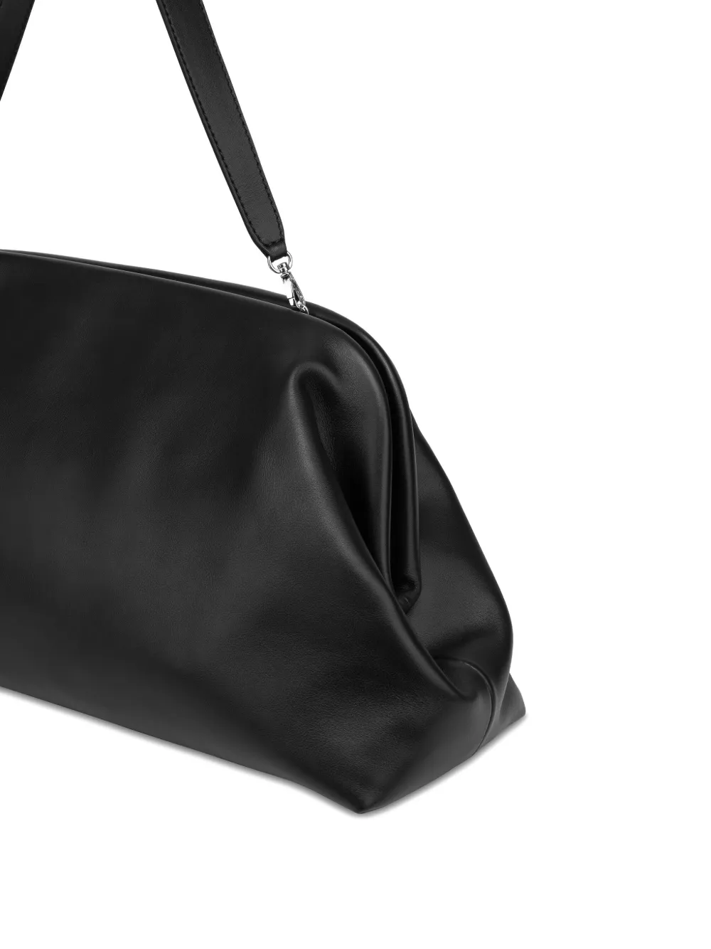 Alberta Ferretti Satijnen clutch Zwart