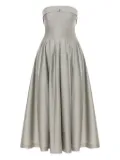 Alberta Ferretti wool-silk dress - Grey
