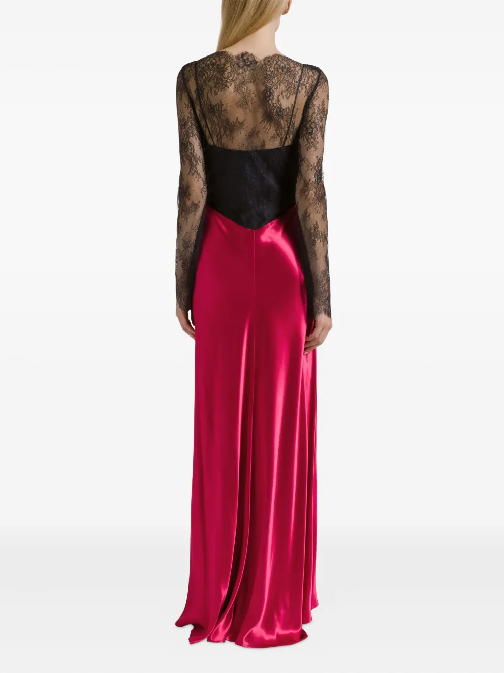 Alberta Ferretti Midi-blousejurk met wikkeleffect Roze