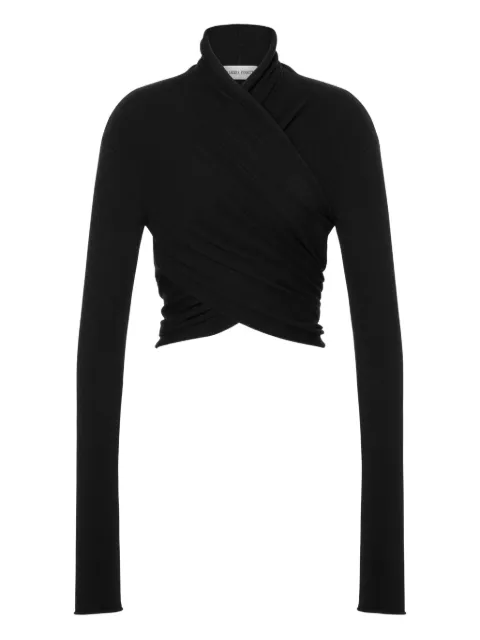 Alberta Ferretti pull en laine vierge à col rond