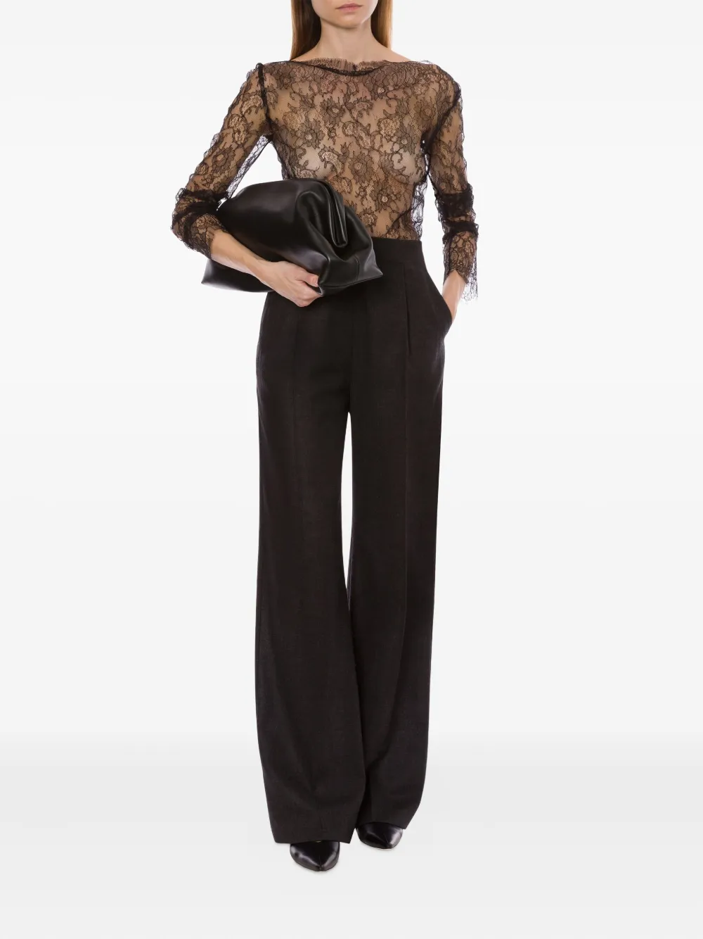 Alberta Ferretti Bluse mit Blumenspitze | Blusen  | Image 2