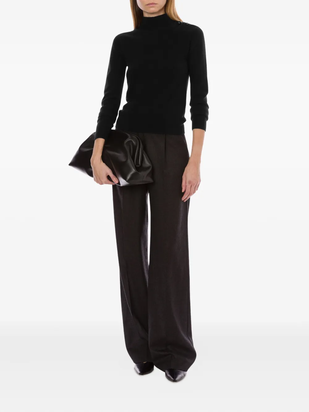 Alberta Ferretti cashmere sweater Zwart