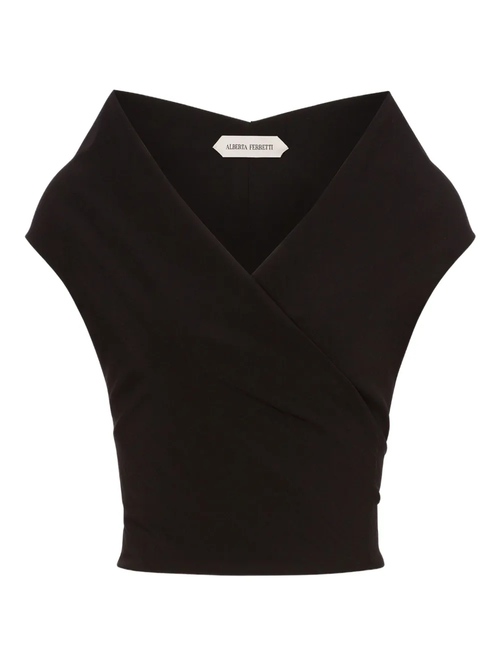 Alberta Ferretti Top van wolmix Zwart