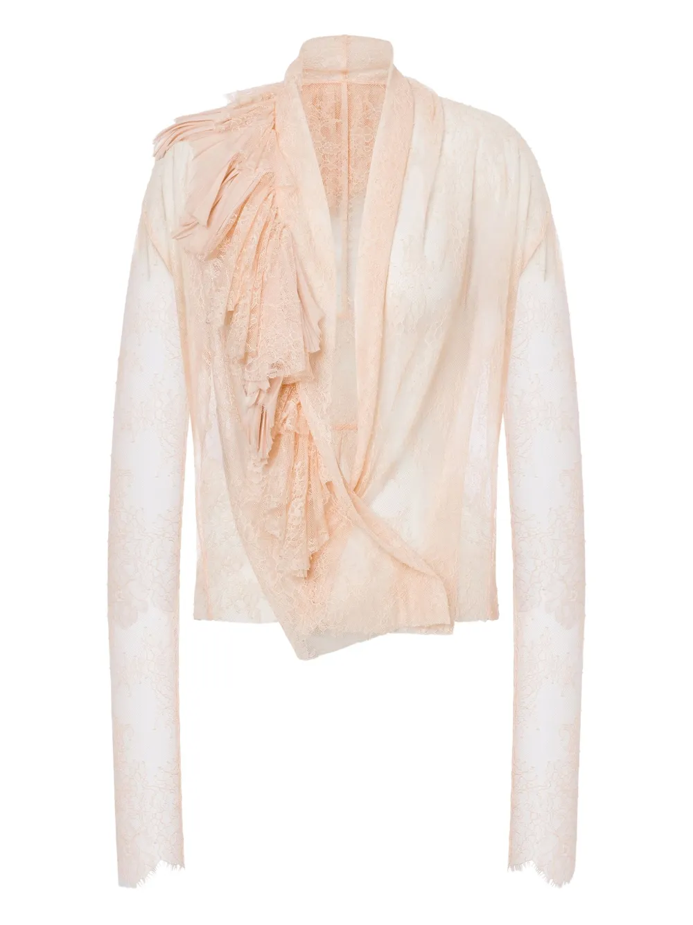 Alberta Ferretti Shirt met ruches Roze
