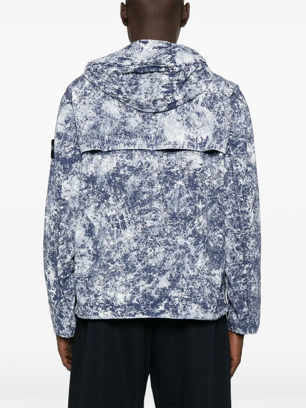 Stone Island Jack met Compass-print Blauw