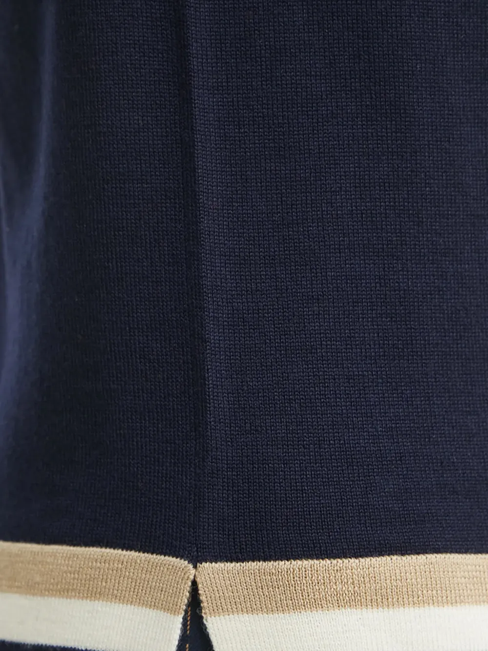 Luisa Spagnoli Stripe-trimmed Top In Blue