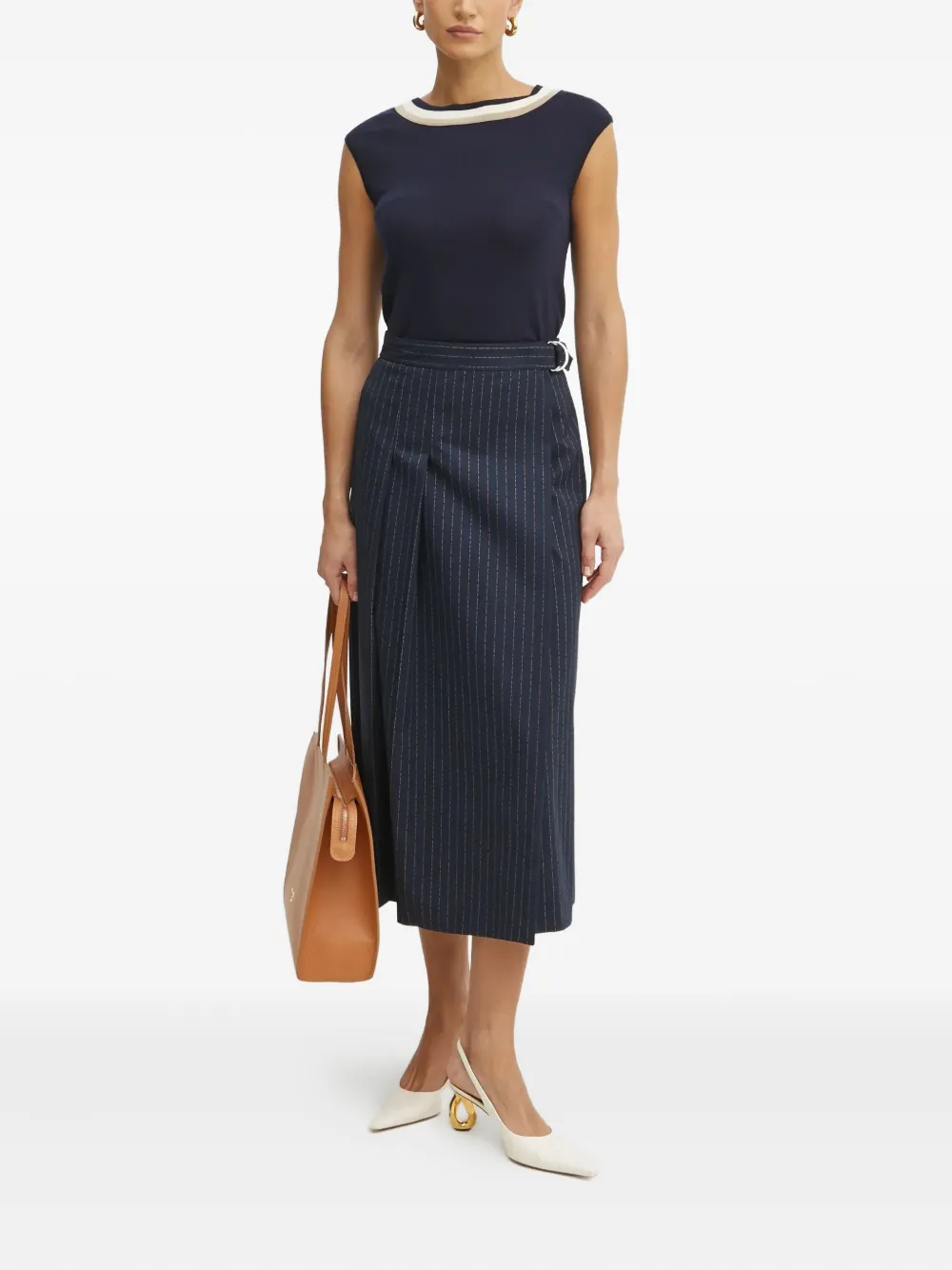 LUISA SPAGNOLI stripe-trimmed top | Knitted Tops | Image 2