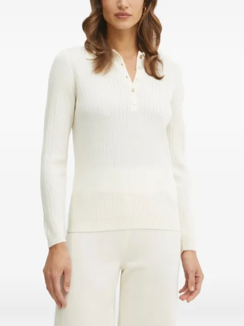 LUISA SPAGNOLI ribbed polo-neck sweater 