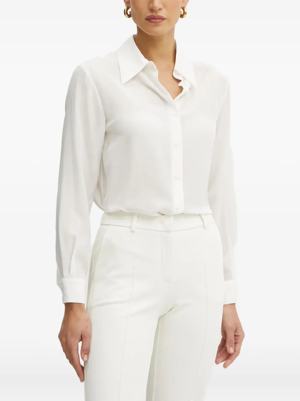 LUISA SPAGNOLI point-collar shirt - Bianco