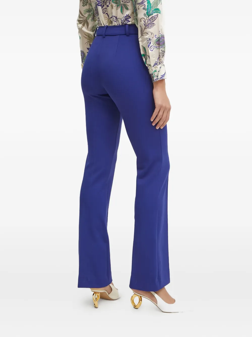 LUISA SPAGNOLI High waist flared broek Blauw