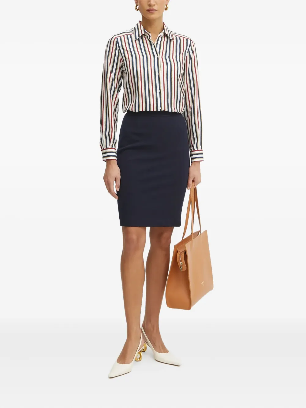 LUISA SPAGNOLI striped shirt - Wit
