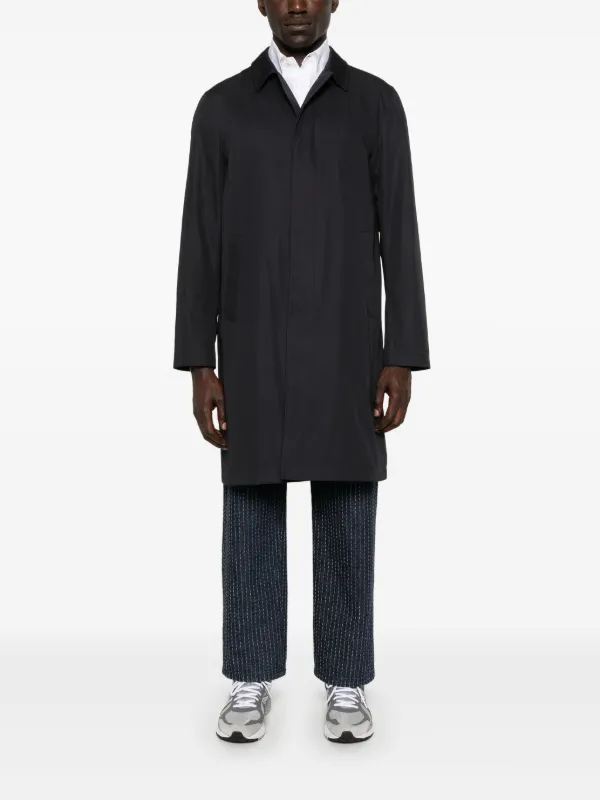 Herno single-breasted Raincoat | Blue | FARFETCH GE