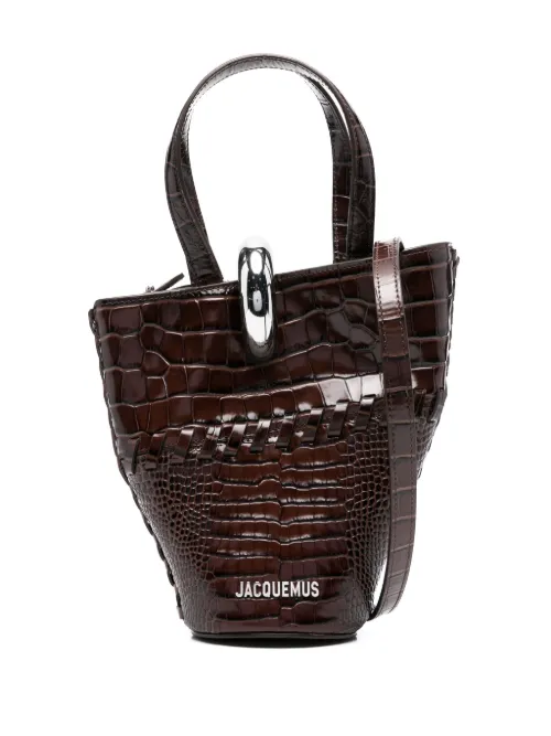 Sac à main embossé à effet peau de crocodile - Jacquemus - Modalova