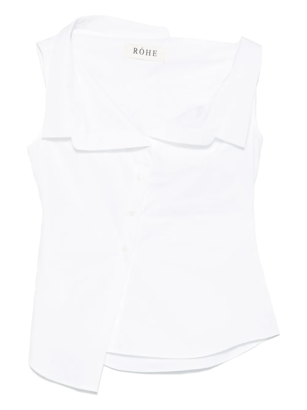 Róhe deconstructed off-shoulder top | White | Image 1
