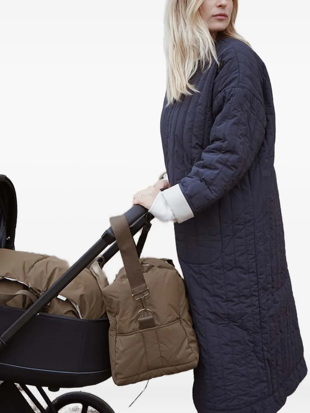 Konges Sløjd Quilted Changing Bag In Brown