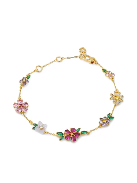 Kate Spade floral-charm bracelet