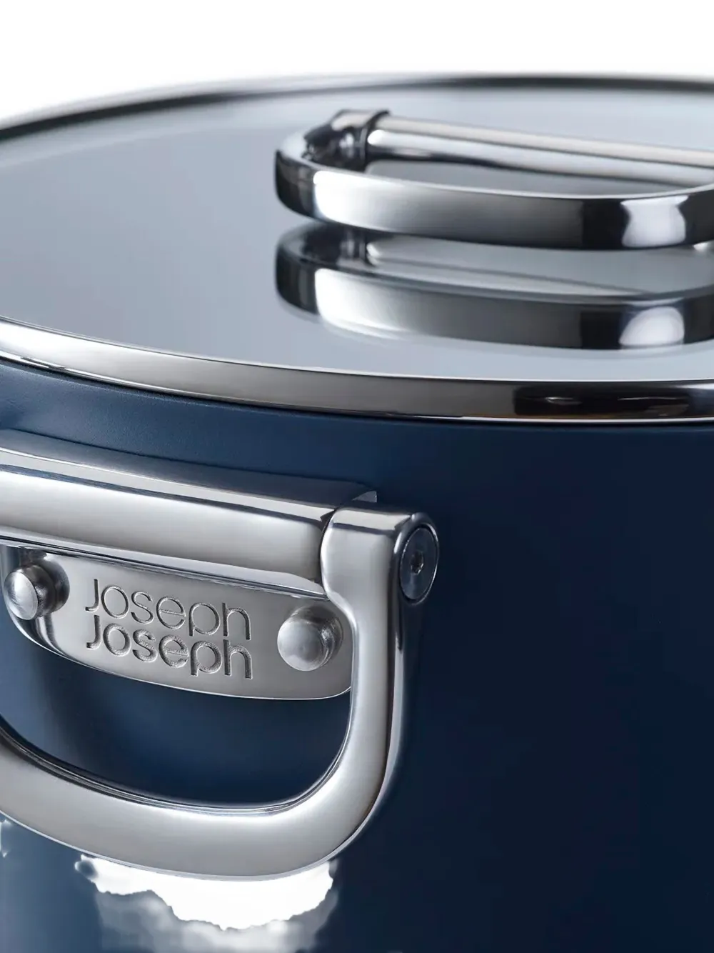 Joseph Joseph Stainless Steel Non-stick Broth Pot In Blue
