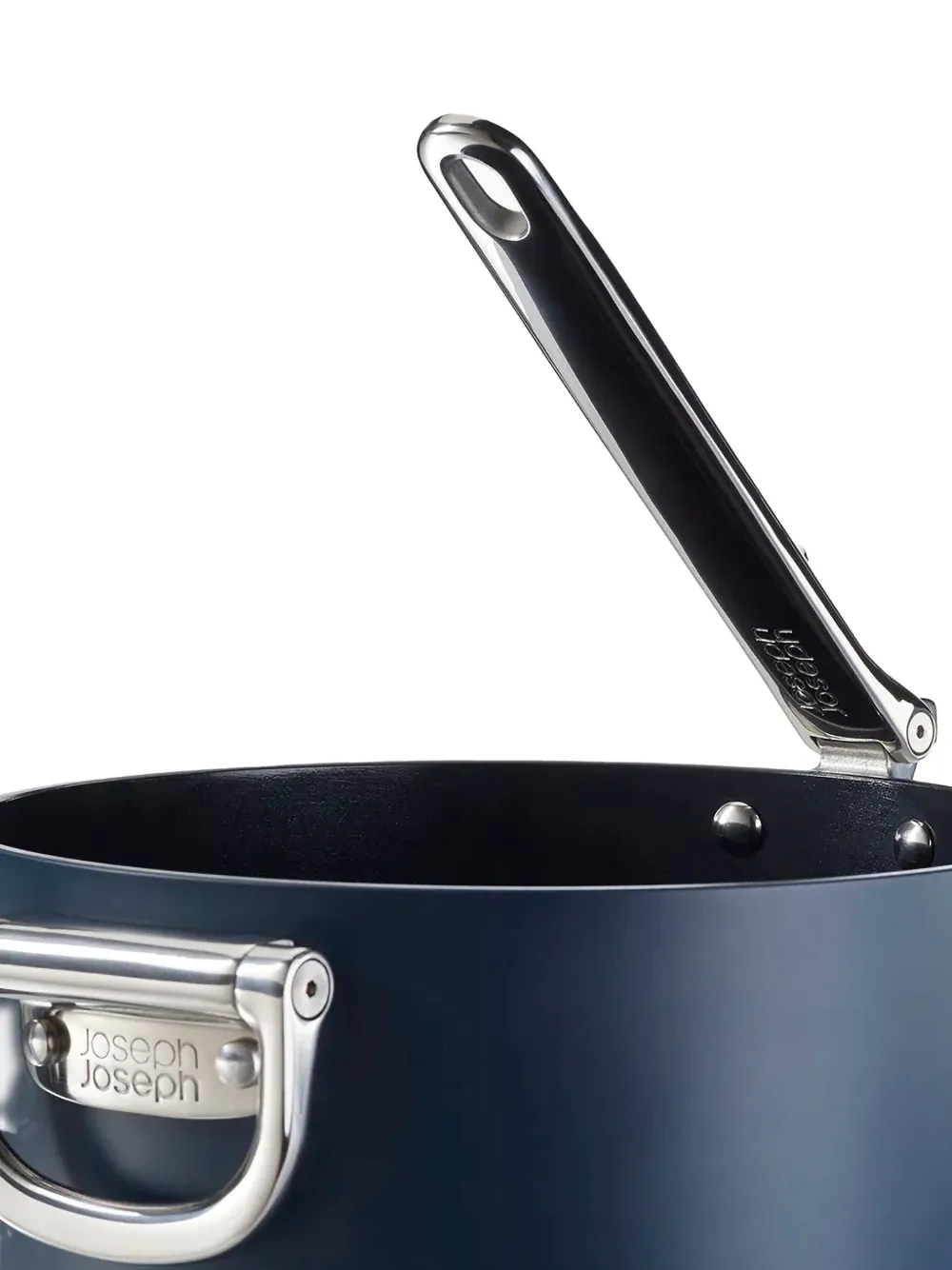 Joseph Joseph Stainless Steel Non-stick Broth Pot In Blue