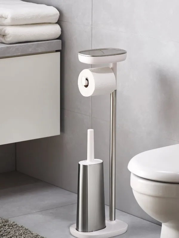 Joseph Joseph stainless-steel Shelf Toilet Holder Grey FARFETCH OM