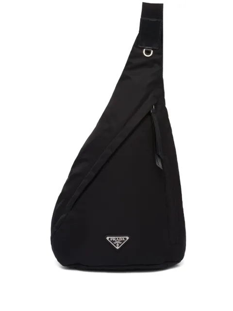 Prada asymmetric sling backpack