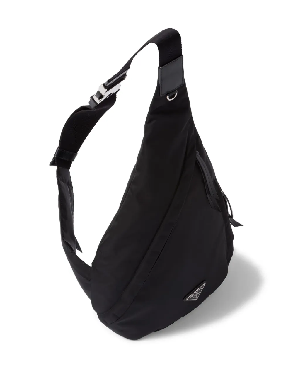 Prada Asymmetrische rugzak Zwart