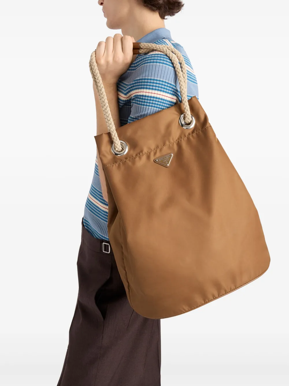 Prada Re-Nylon shopper Bruin