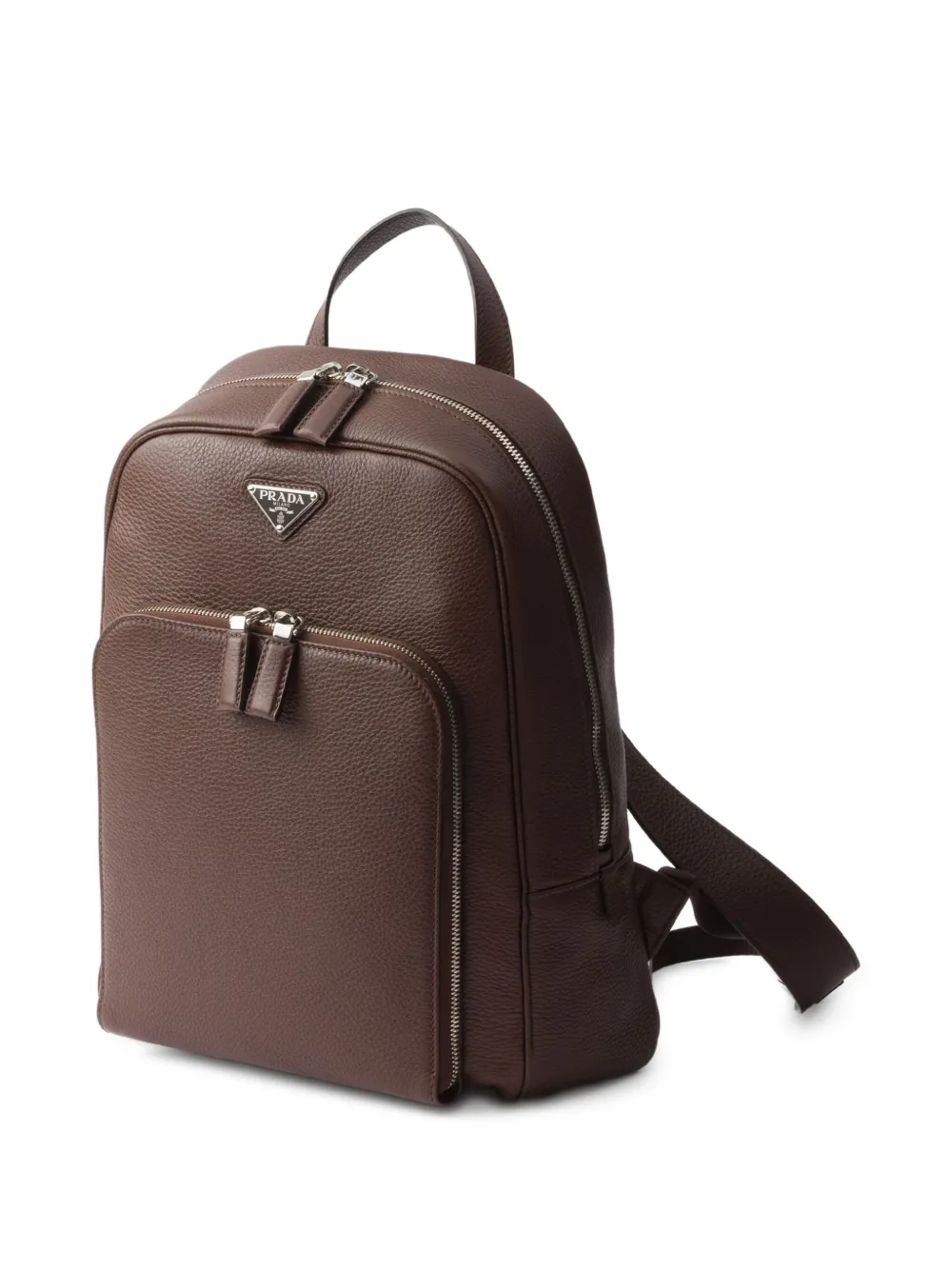 Shop Prada Structured Leather Backpack