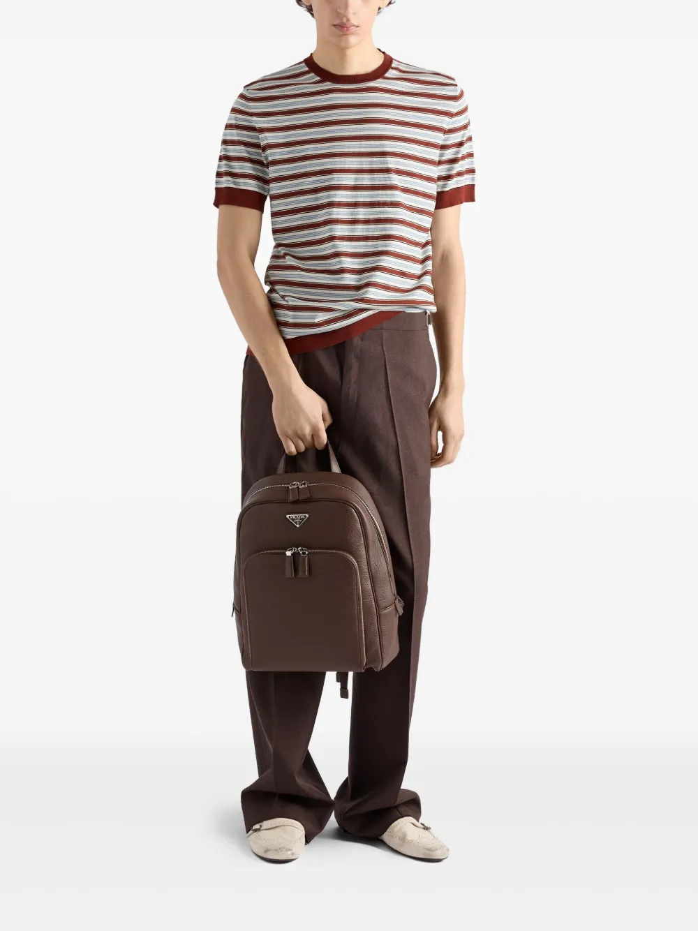Prada structured leather backpack | Image 2