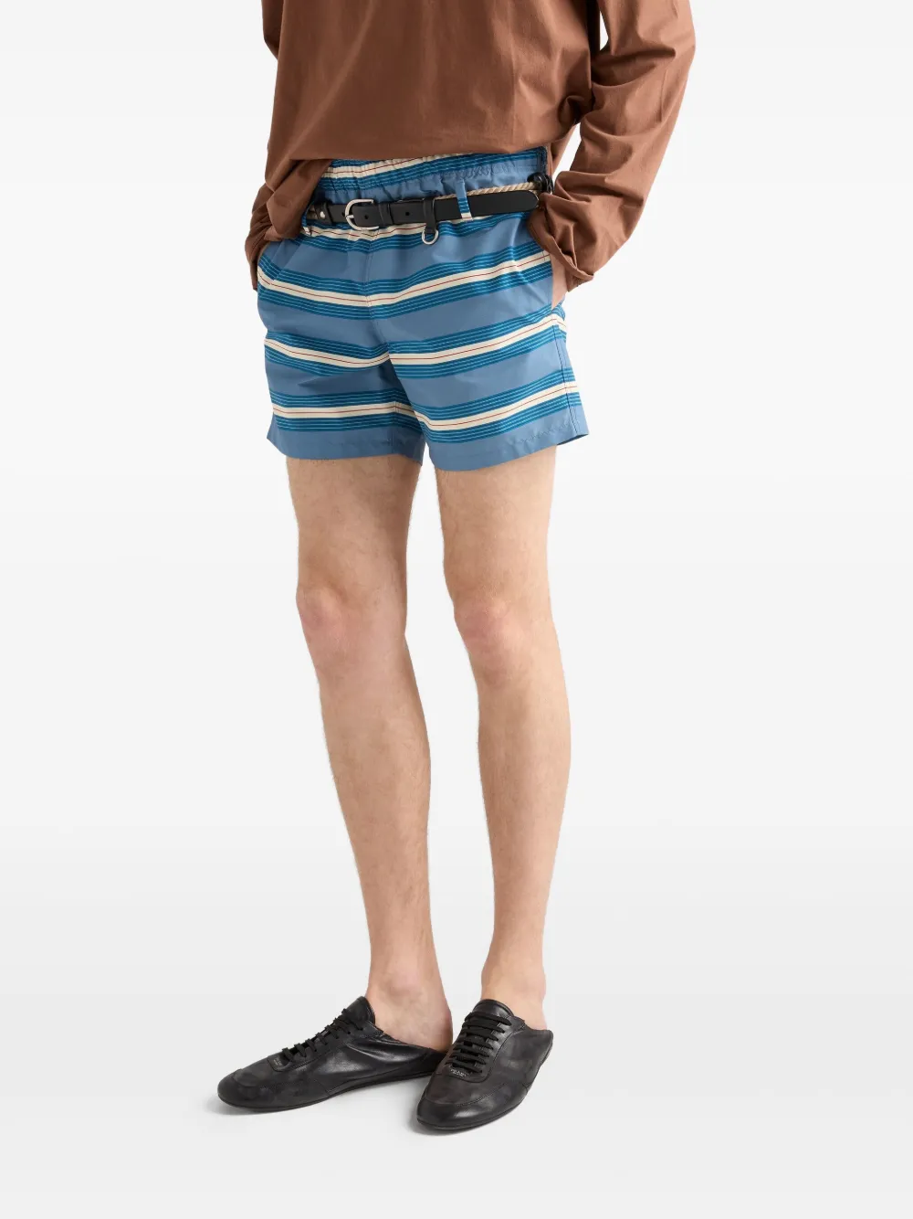 Prada Gestreepte zwembroek Blauw