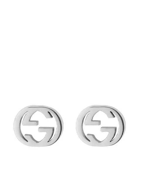 Gucci double logo stud earrings
