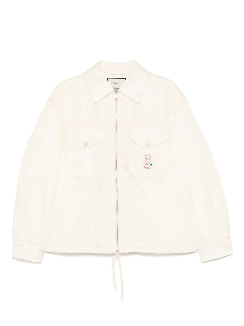 Gucci Pre-Owned 2020s cat-embroidery jacket | Neutrals | Image 1