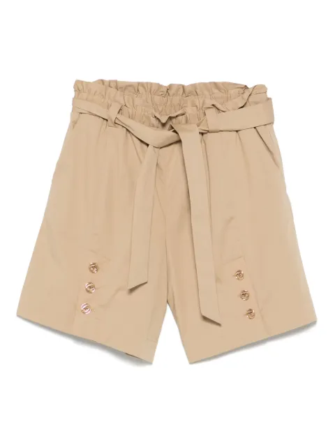 TWINSET Kids shorts de popelina con cinturón