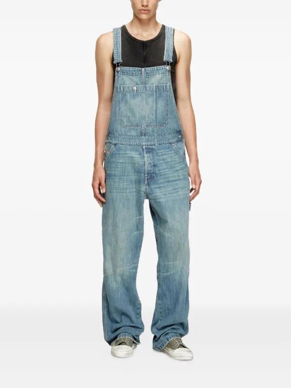 Diesel デニムポケット オーバーオール | ブルー | FARFETCH JP