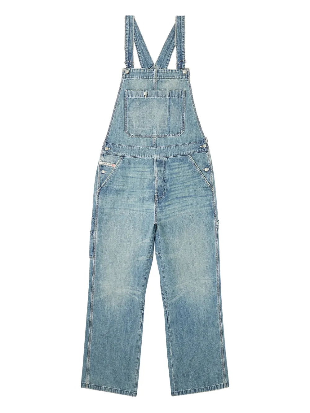 Diesel denim pocket dungarees Blauw