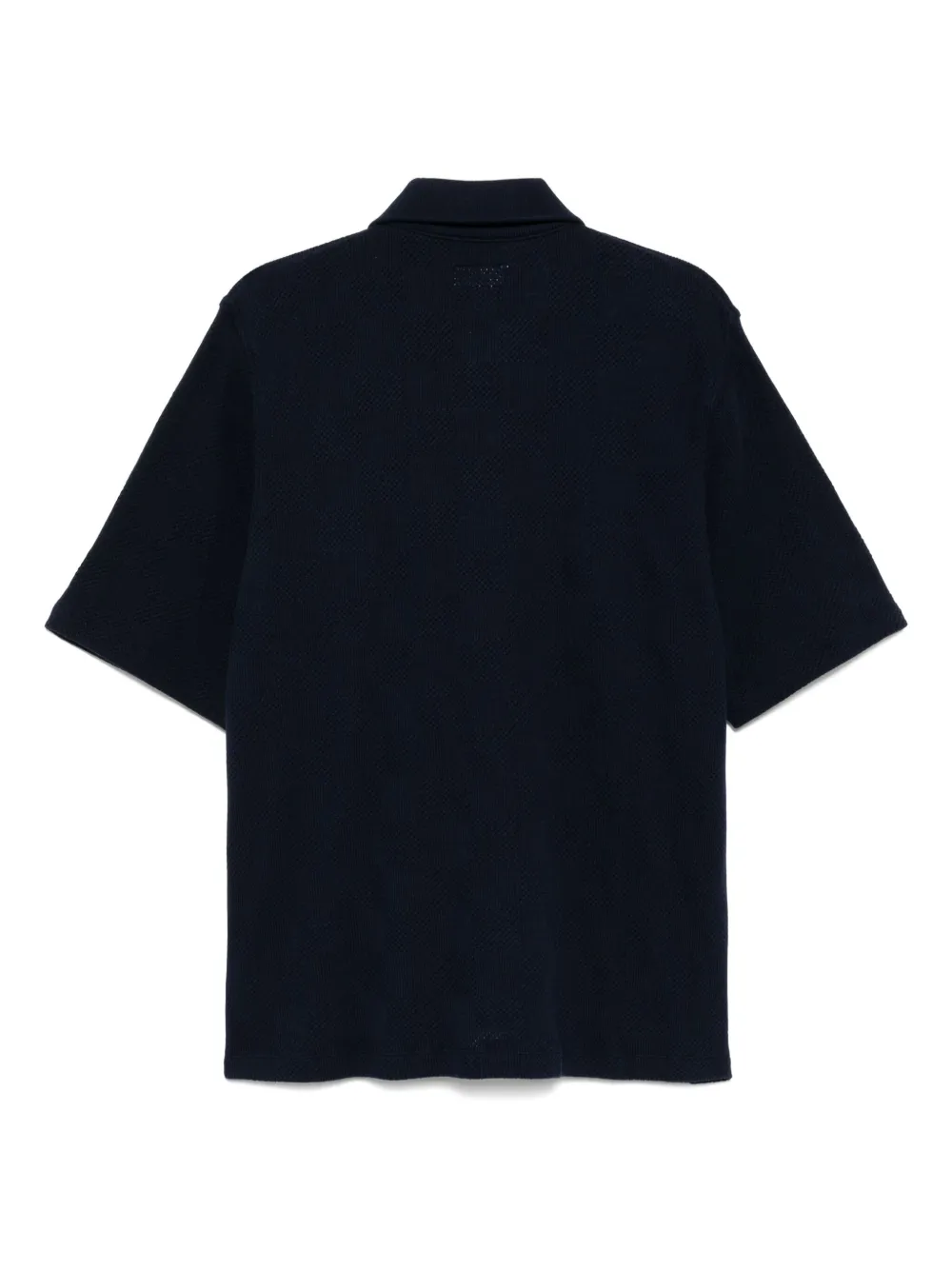 Universal Works Gebreid geruit overhemd - Blauw