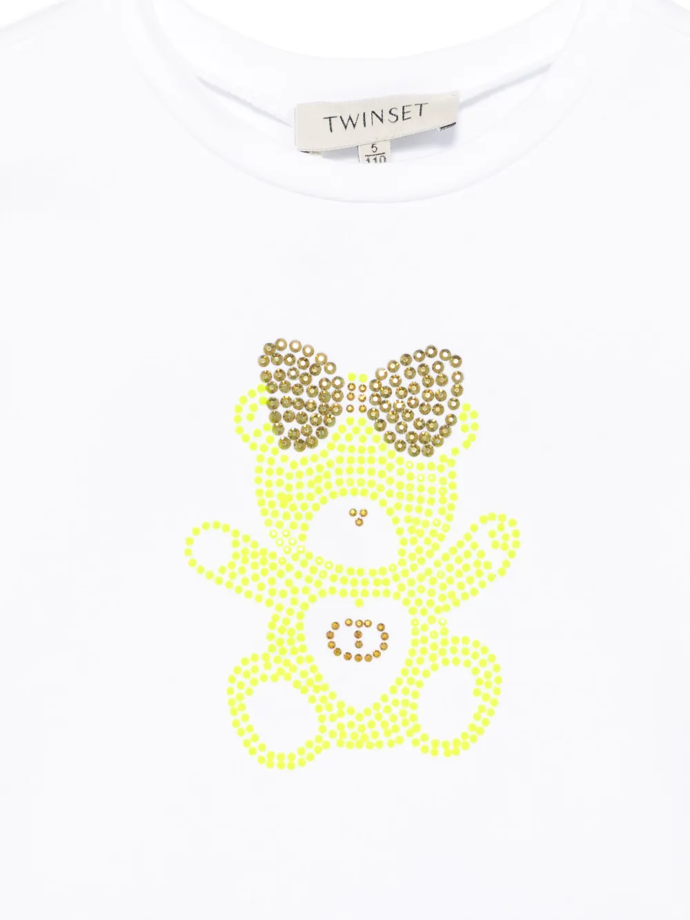 TWINSET Kids T-shirt verfraaid met kristallen Wit