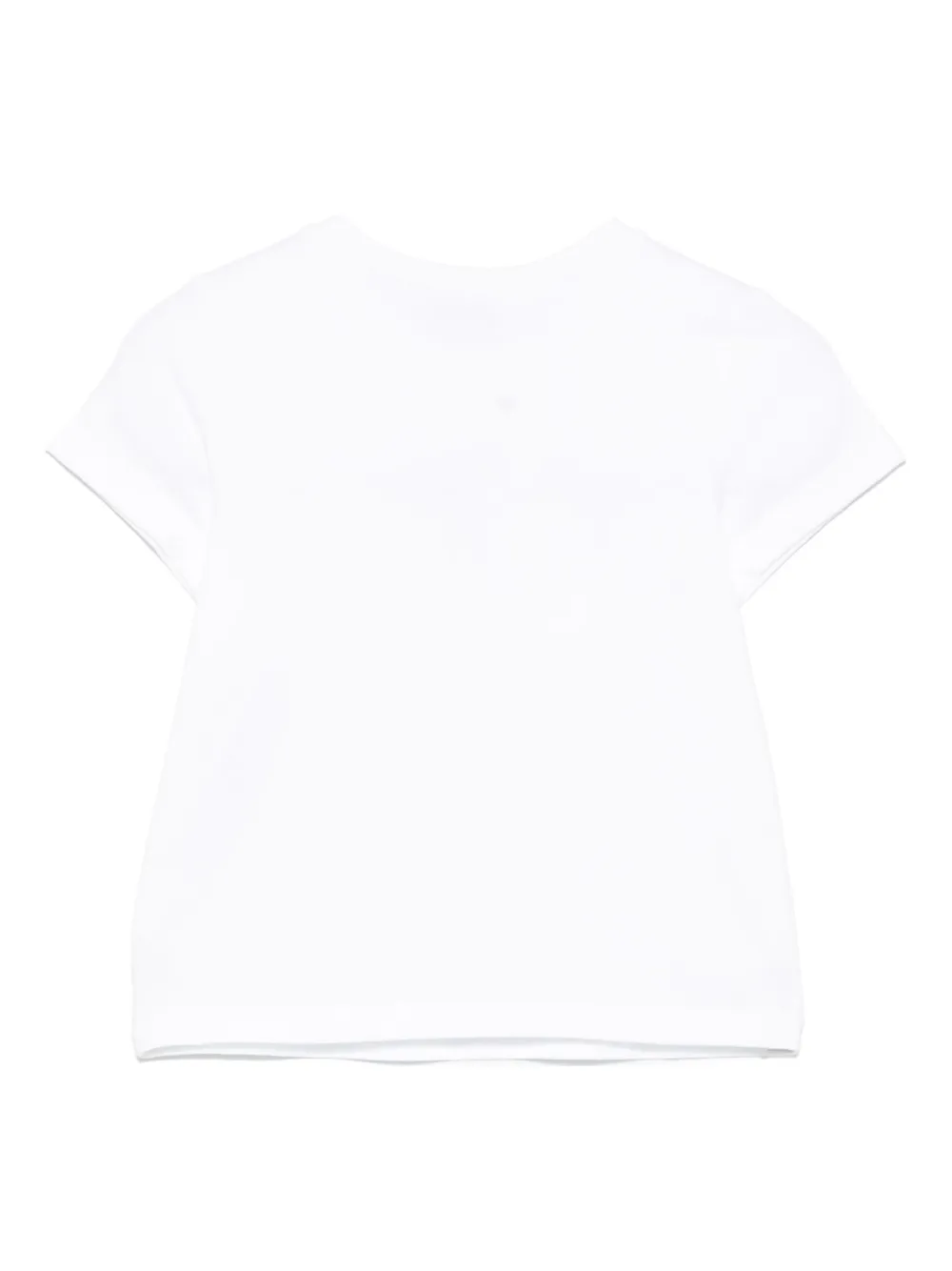 TWINSET Kids T-shirt verfraaid met kristallen Wit