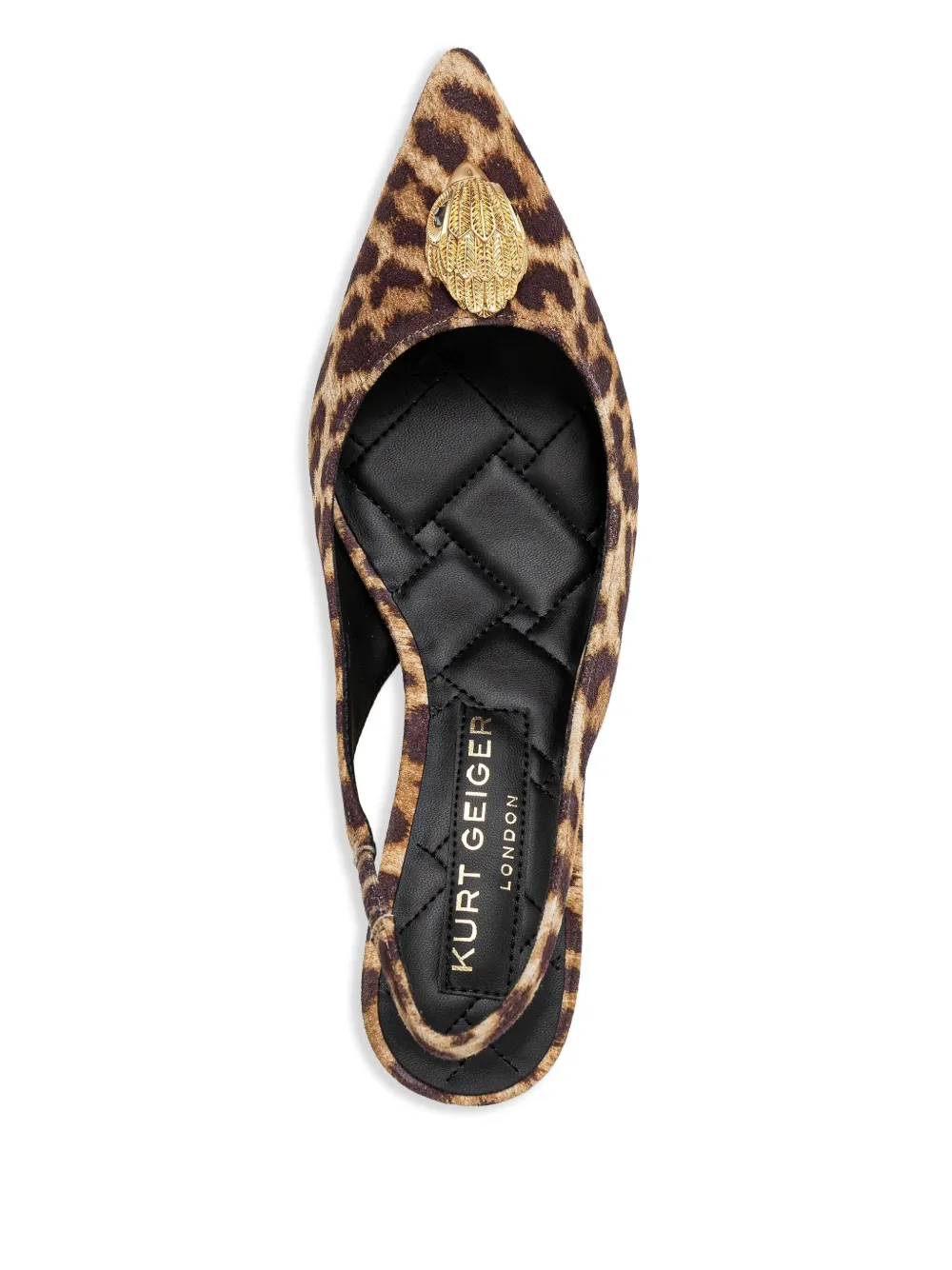Kurt Geiger London Belgravia leopard-print slingback pumps Brown