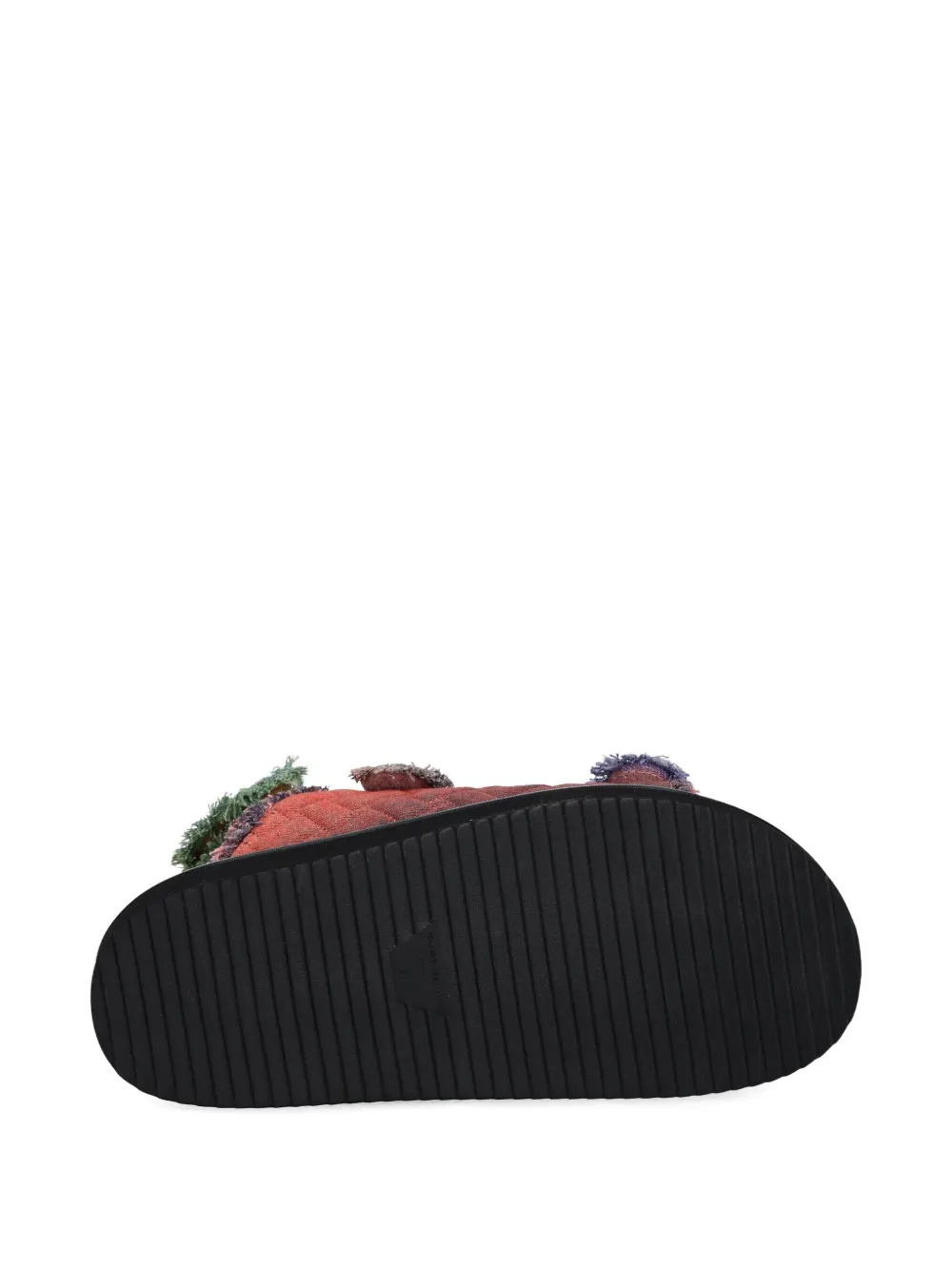 Kurt Geiger London Orson quilted patchwork sandals Orange