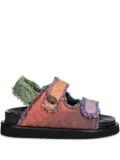 Kurt Geiger London Orson quilted patchwork sandals - Orange