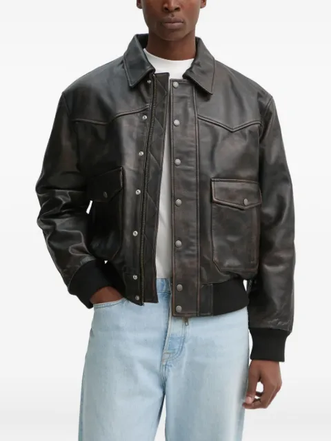 The Kooples front-pockets leather jacket 