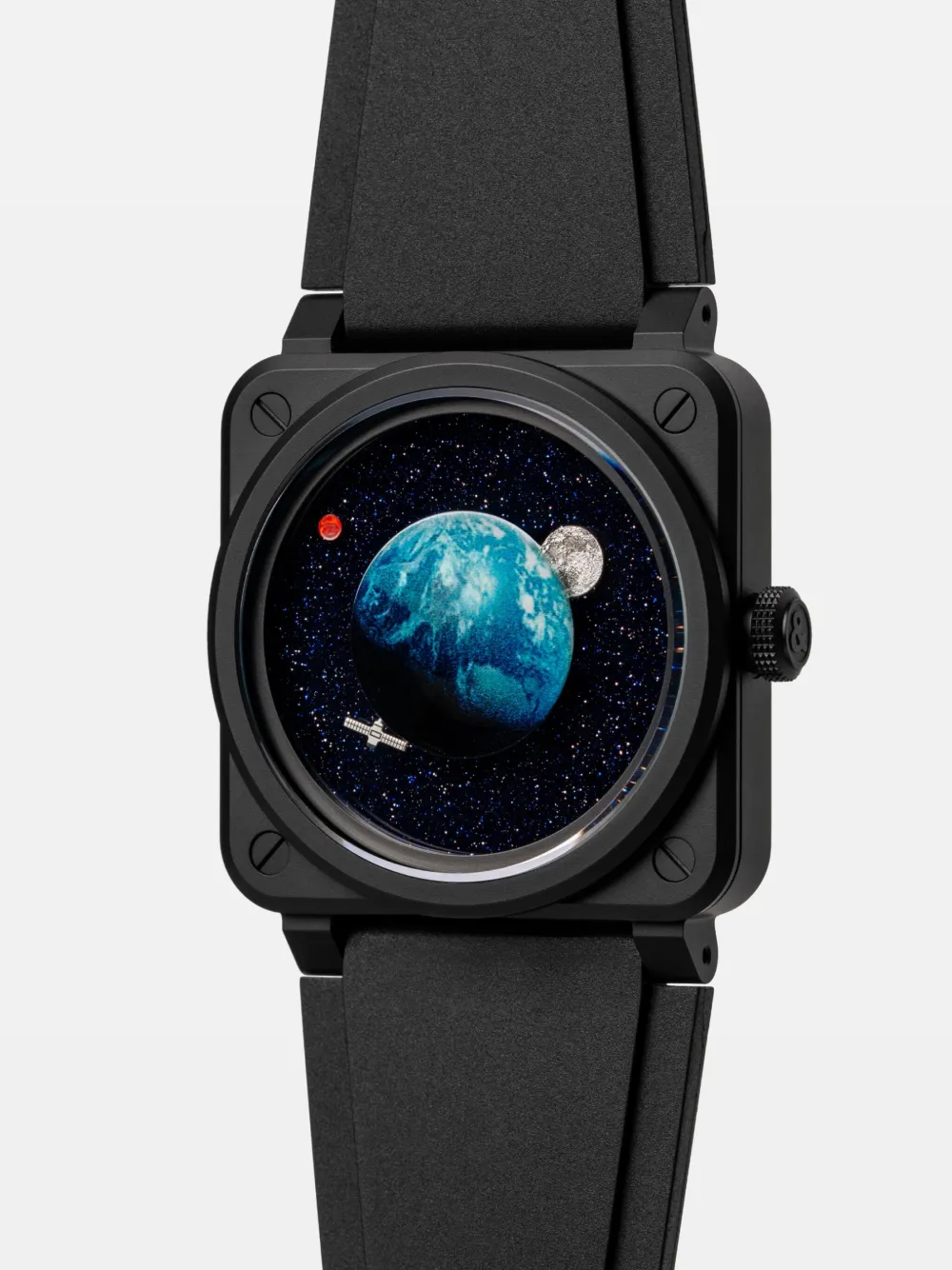 Shop Bell & Ross Br-03 Astro 41mm In Schwarz