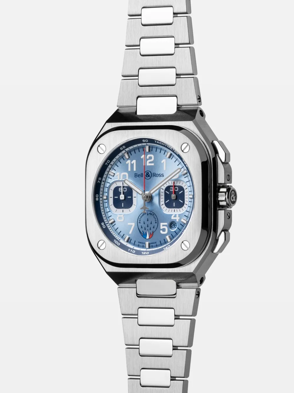 Shop Bell & Ross Br-05 Chrono Patrouille De France 42mm In Blau