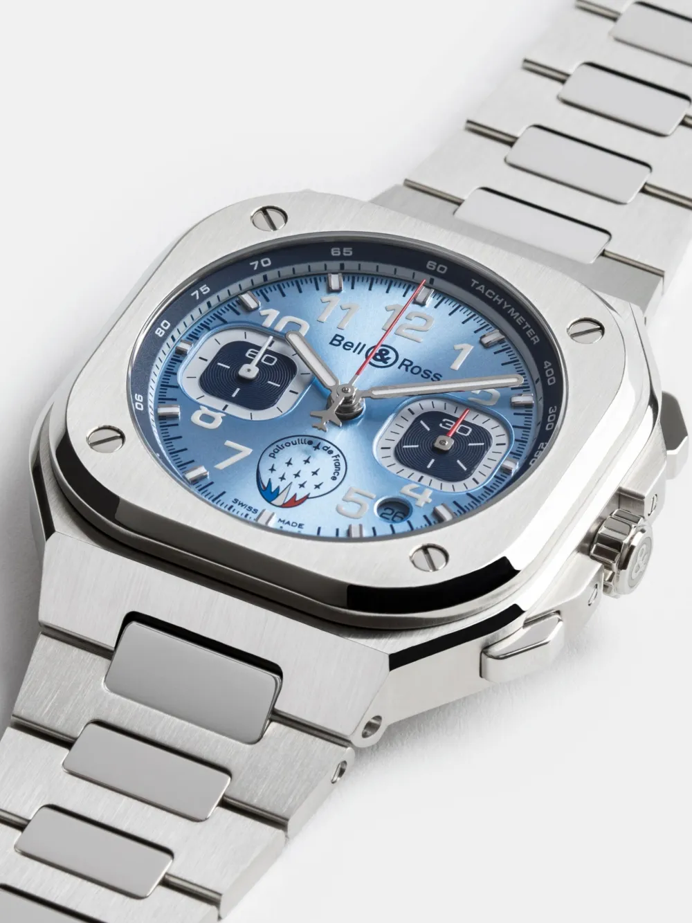 Shop Bell & Ross Br-05 Chrono Patrouille De France 42mm In Blau