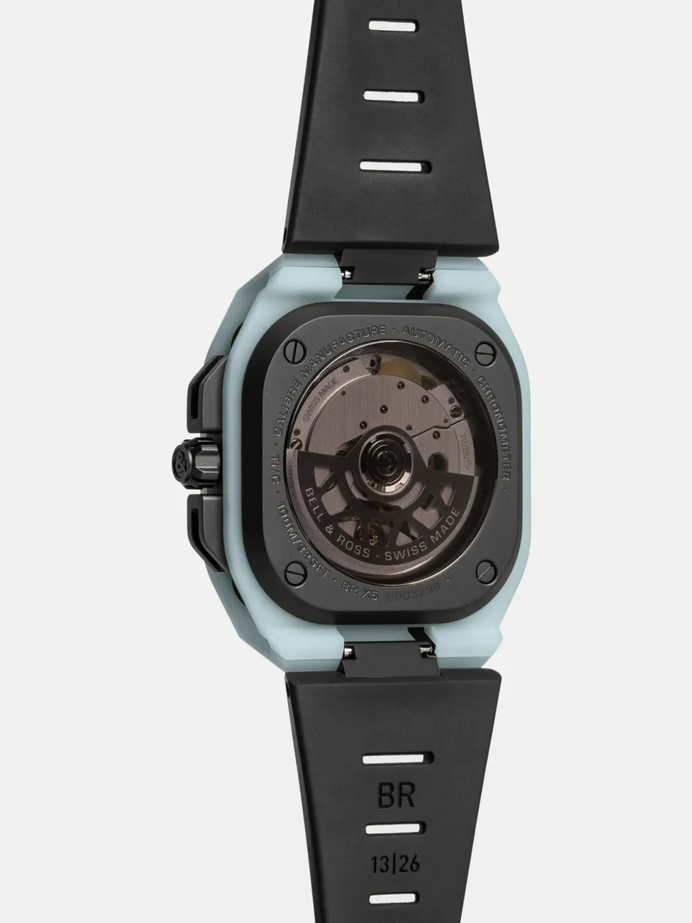 Shop Bell & Ross Br-x5 41mm In Schwarz
