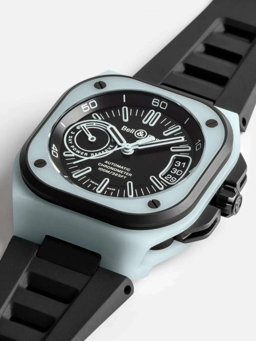 Shop Bell & Ross Br-x5 41mm In Schwarz